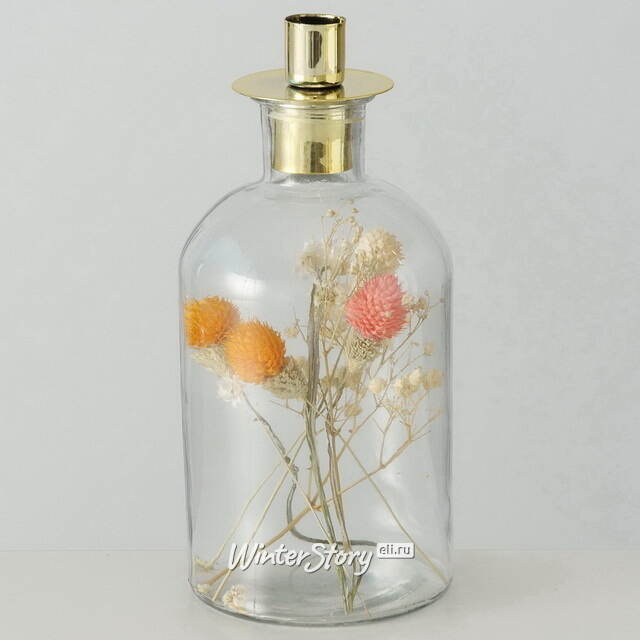 Декоративный подсвечник-бутылка Montebello di Mezzo 23 см Boltze