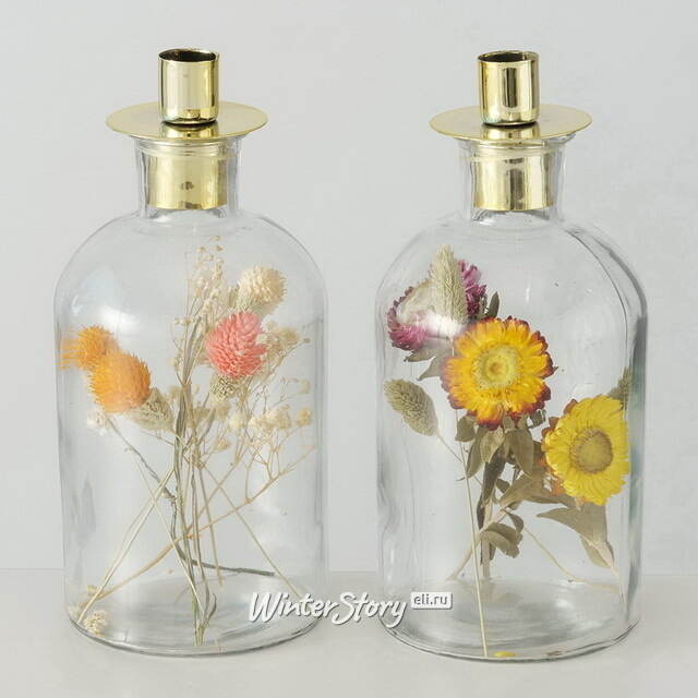 Декоративный подсвечник-бутылка Montebello di Fondo 23 см Boltze