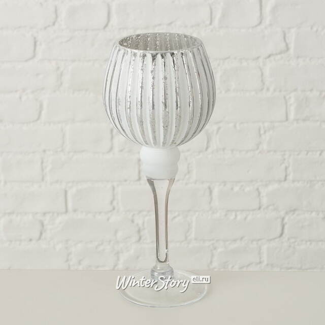 Набор стеклянных подсвечников - бокалов Versalles 25-30 см, 2 шт Boltze