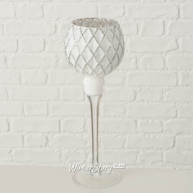 Набор стеклянных подсвечников - бокалов Versalles 25-30 см, 2 шт Boltze