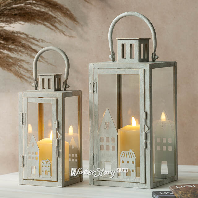 Набор подсвечников-фонарей Liverpool 23-31 см, 2 шт Boltze