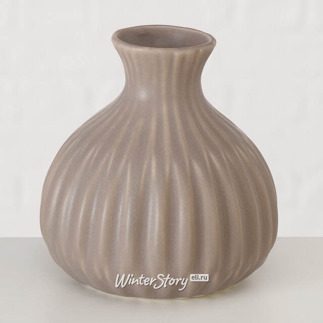 Набор керамических ваз Leeds 12 см серый, 3 шт Boltze