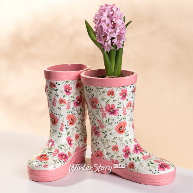 Декоративное кашпо Сапожок Эмили 17*15 см Boltze