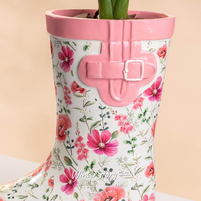 Декоративное кашпо Сапожок Эмили 17*15 см Boltze