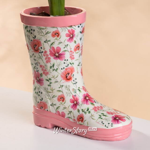 Декоративное кашпо Сапожок Эмили 17*15 см Boltze