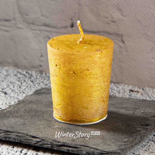 Чайная свеча Металлик золотая Kaemingk