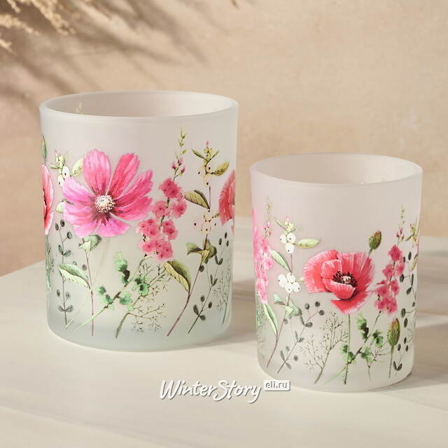 Набор стеклянных подсвечников Futrone Flowers 8-10 см, 2 шт Boltze (Больтце)