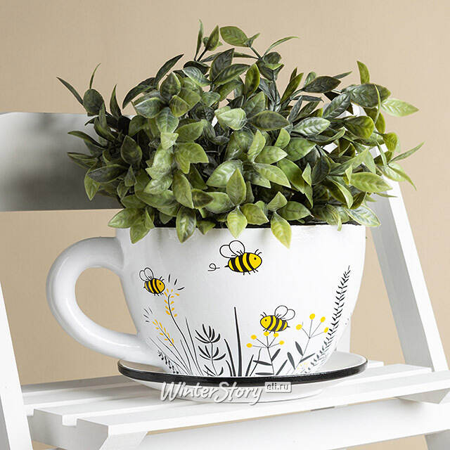 Керамическое кашпо Чашка Санбори 22*17 см Boltze (Больтце)