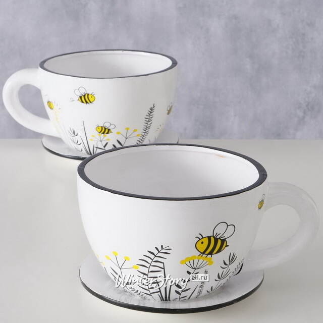 Керамическое кашпо Чашка Санбори 22*17 см Boltze (Больтце)