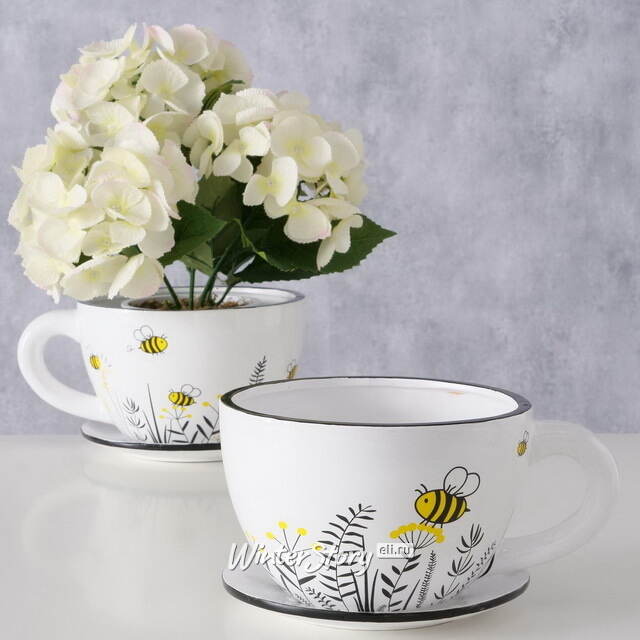 Керамическое кашпо Чашка Санбори 22*17 см Boltze (Больтце)