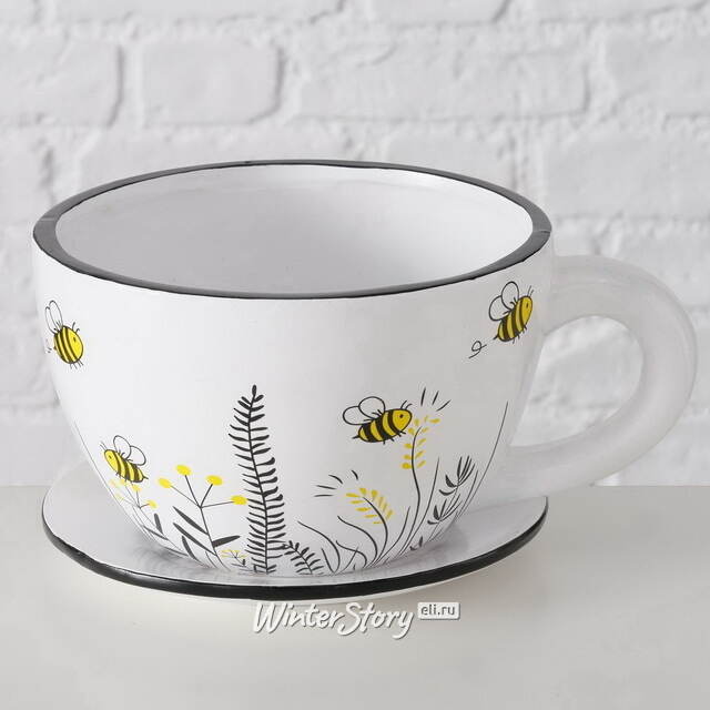 Керамическое кашпо Чашка Санбори 22*17 см Boltze (Больтце)