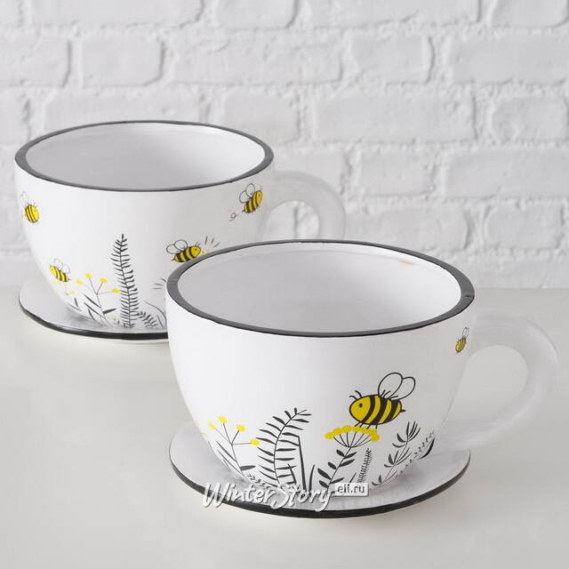 Керамическое кашпо Чашка Санбори 22*17 см Boltze (Больтце)