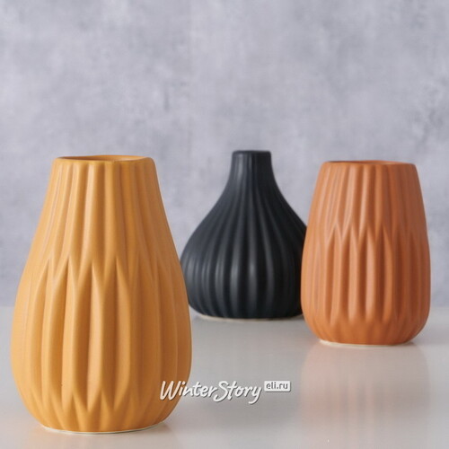Набор керамических ваз Wilma Autumn 14 см, 3 шт Boltze
