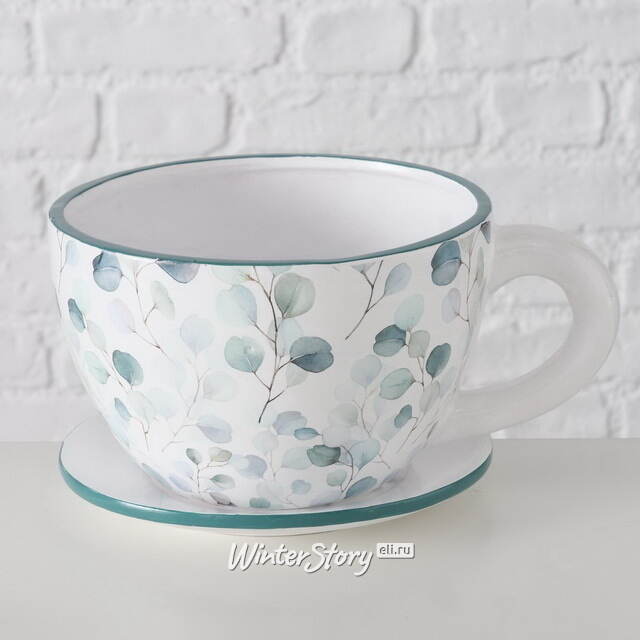 Керамическое кашпо Чашка Лаймена 22*17 см Boltze