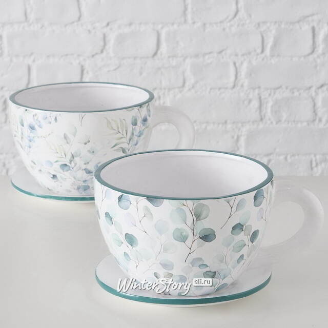 Керамическое кашпо Чашка Лаймена 22*17 см Boltze