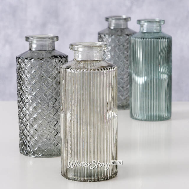 Набор стеклянных ваз Sales Rochelle 14 см, 4 шт Boltze