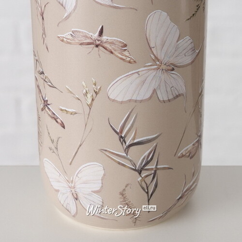 Керамическая ваза Мориньер 18 см бежевая Boltze