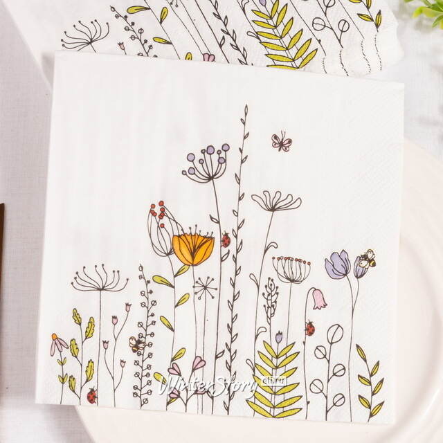 Бумажные салфетки Muermos Florale 17*17 см, 20 шт Boltze (Больтце)