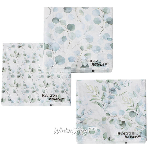 Бумажные салфетки Eukana: Aquarelle Herbal 17*17 см, 20 шт Boltze