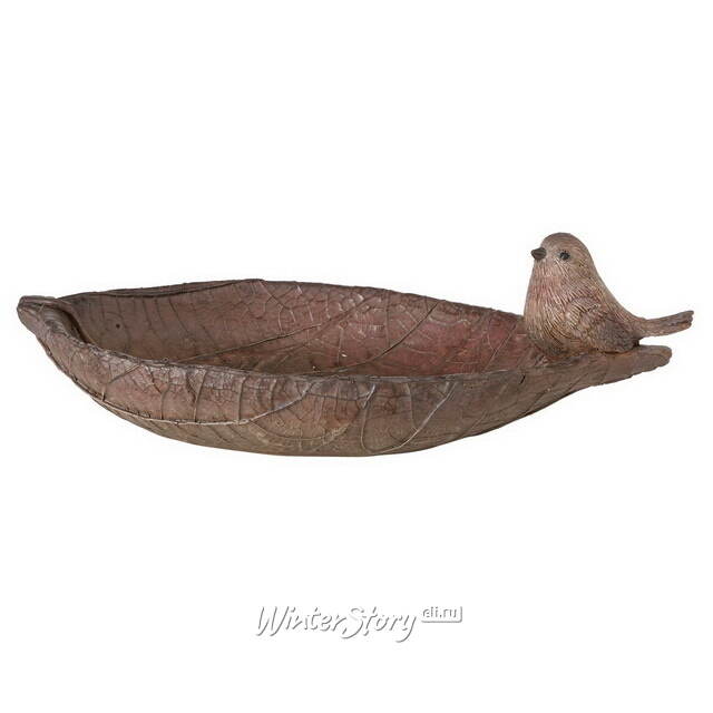 Декоративная кормушка для птиц Джервейс 25*12 см коричневая Boltze