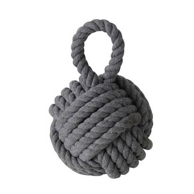 Дверной стоппер Кноттен 23 см серый Boltze