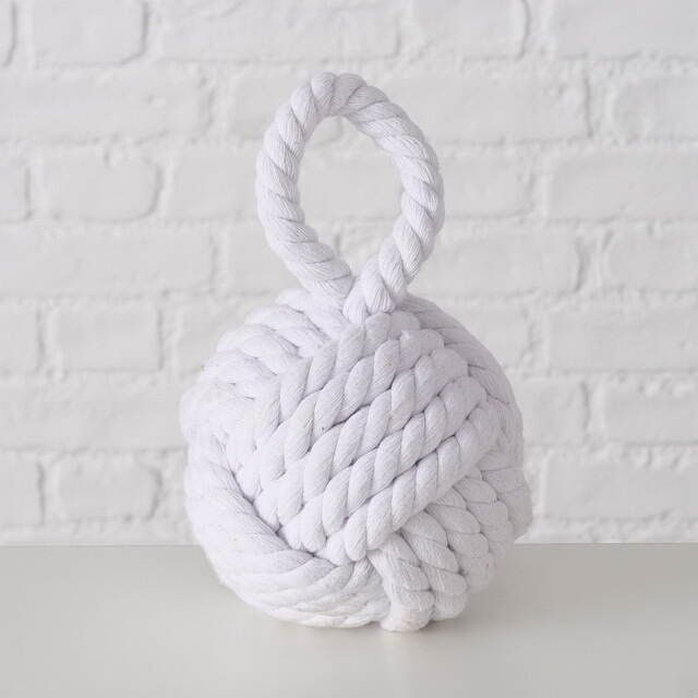 Дверной стоппер Кноттен 23 см белый Boltze