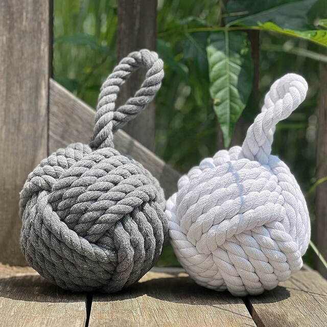 Дверной стоппер Кноттен 23 см серый Boltze