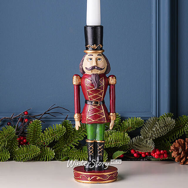 Декоративный подсвечник Щелкунчик - Cappello Nero 27 см Boltze