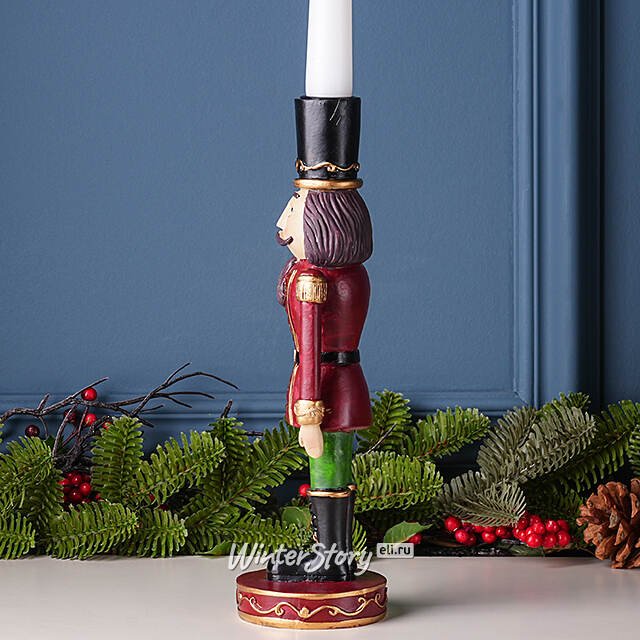 Декоративный подсвечник Щелкунчик - Cappello Nero 27 см Boltze