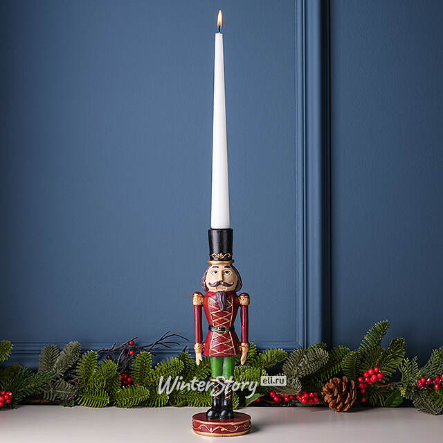 Декоративный подсвечник Щелкунчик - Cappello Nero 27 см Boltze