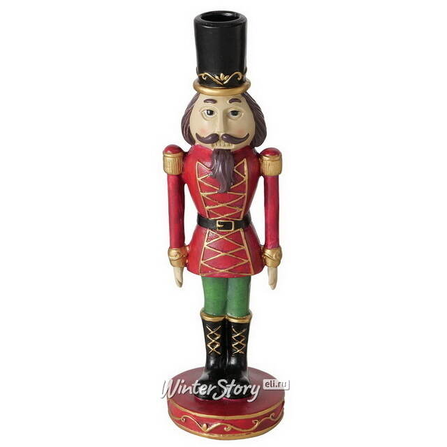 Декоративный подсвечник Щелкунчик - Cappello Nero 27 см Boltze