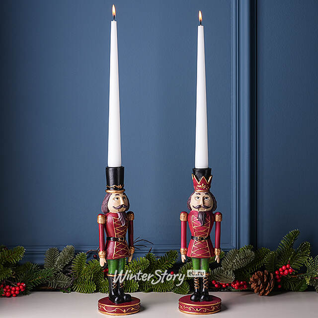 Декоративный подсвечник Щелкунчик - Cappello Nero 27 см Boltze