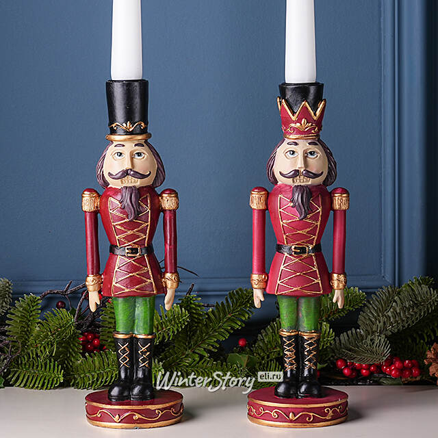 Декоративный подсвечник Щелкунчик - Cappello Nero 27 см Boltze