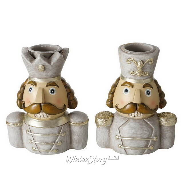 Набор декоративных подсвечников Бравые Гвардейцы Королевства 9 см, 2 шт Boltze