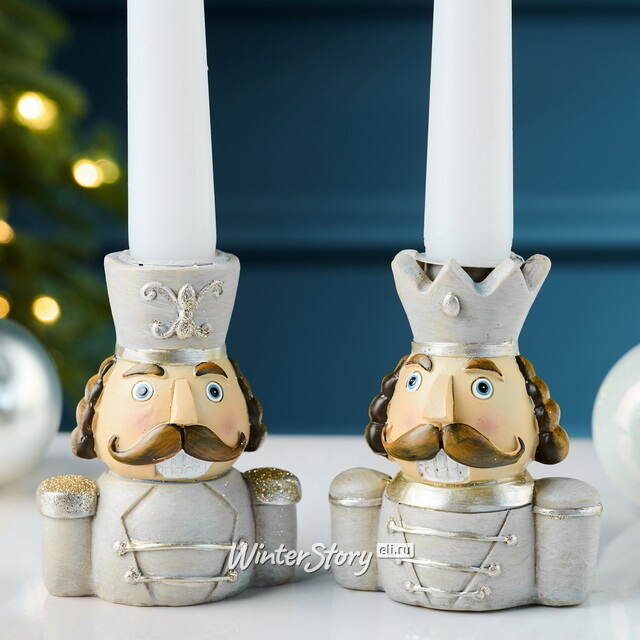 Набор декоративных подсвечников Бравые Гвардейцы Королевства 9 см, 2 шт Boltze