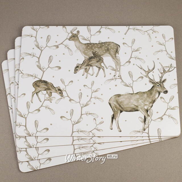 Набор плейсматов Tramontana: Deer Famiglia 40*30 см, 4 шт Boltze