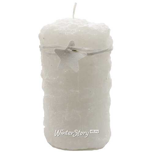 Декоративная свеча Снежок, 120*68 мм Kaemingk