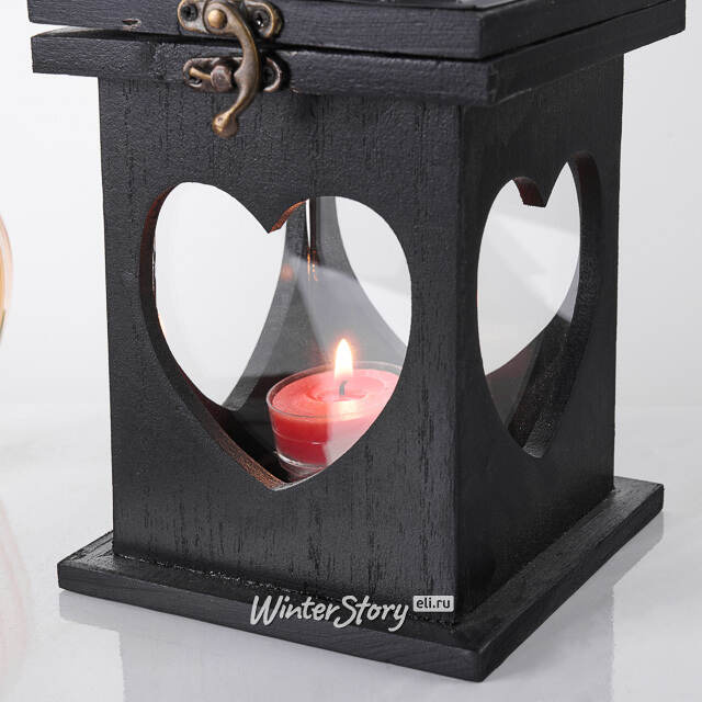 Подсвечник-фонарь Бренна с сердечком 25 см Boltze