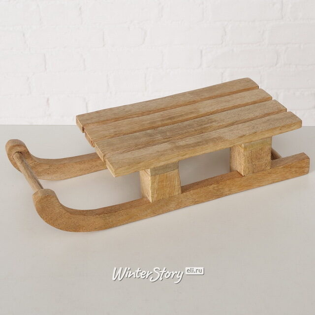 Декоративная фигура Деревянные Санки 31 см Boltze