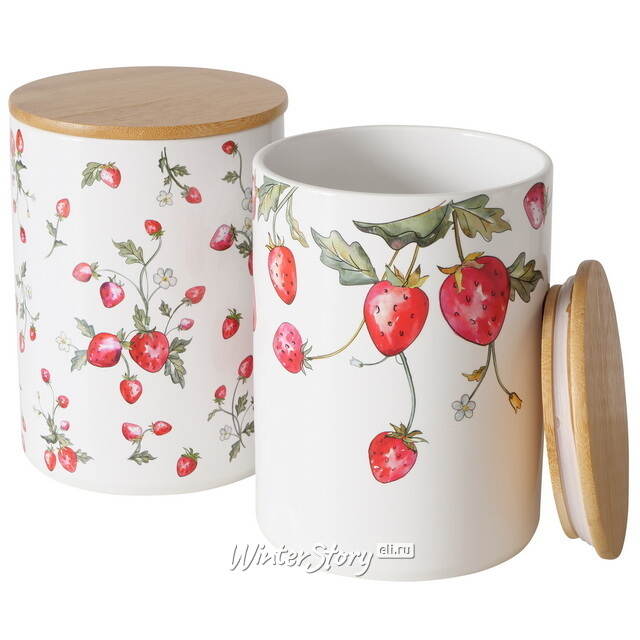 Банка для хранения Sweet Strawberries 17 см, 2 шт Boltze (Больтце)