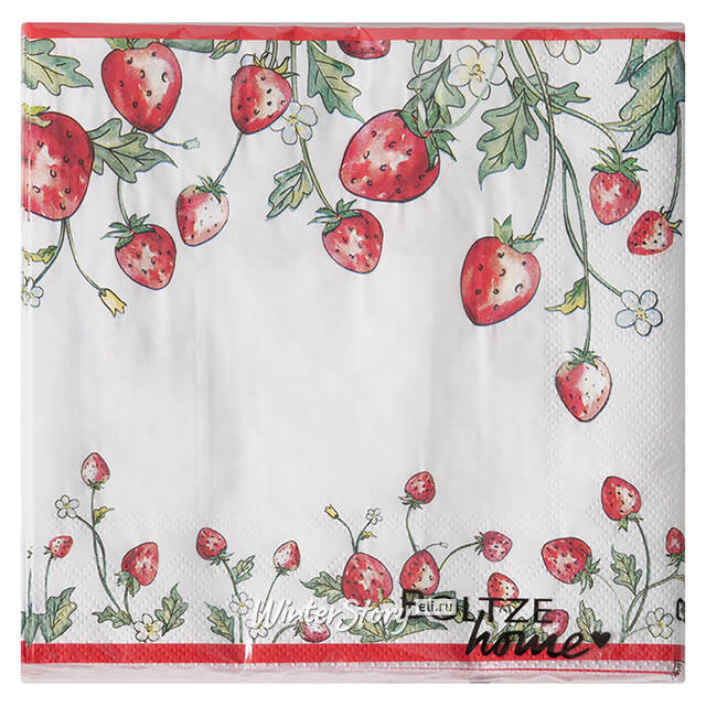Бумажные салфетки Sweet Strawberries 17*17 см, 20 шт Boltze