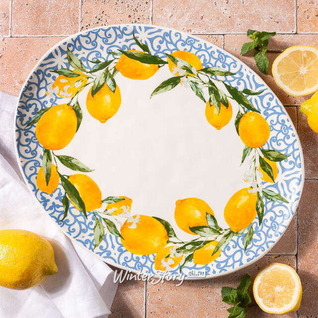 Сервировочное блюдо Capri Lemony 39*31 см Boltze (Больтце)