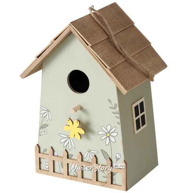 Садовое украшение Скворечник Primavera 22 см оливковый Boltze