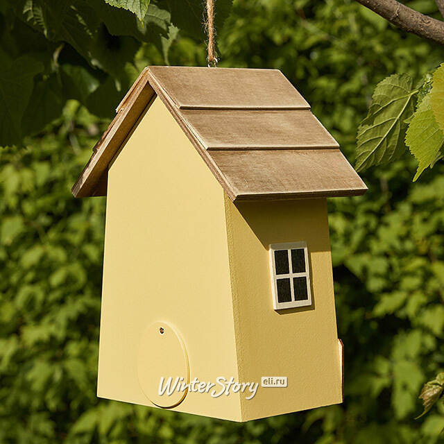 Садовое украшение Скворечник Primavera 22 см желтый Boltze