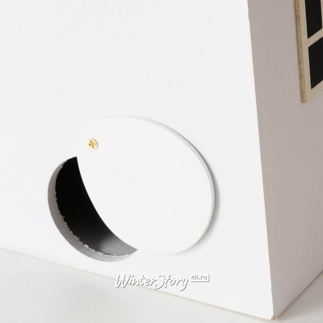 Садовое украшение Скворечник Primavera 22 см белый Boltze