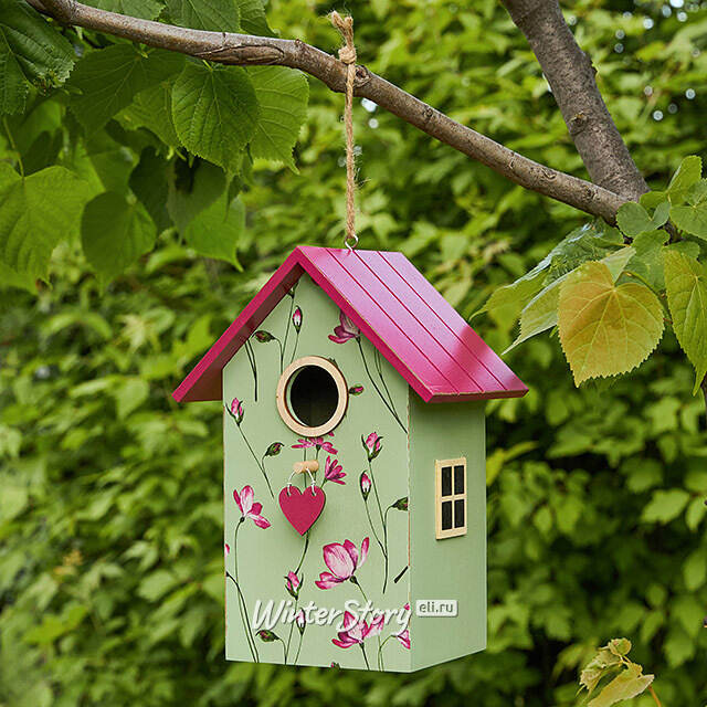 Садовое украшение Скворечник Primula 22 см оливковый Boltze