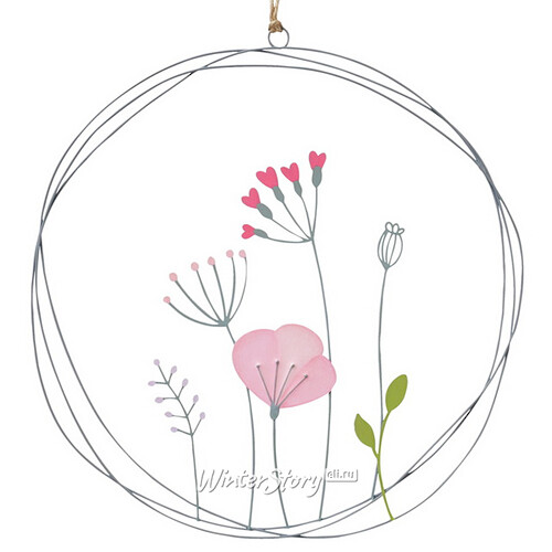 Декоративное панно Pink Floweret 30 см Boltze