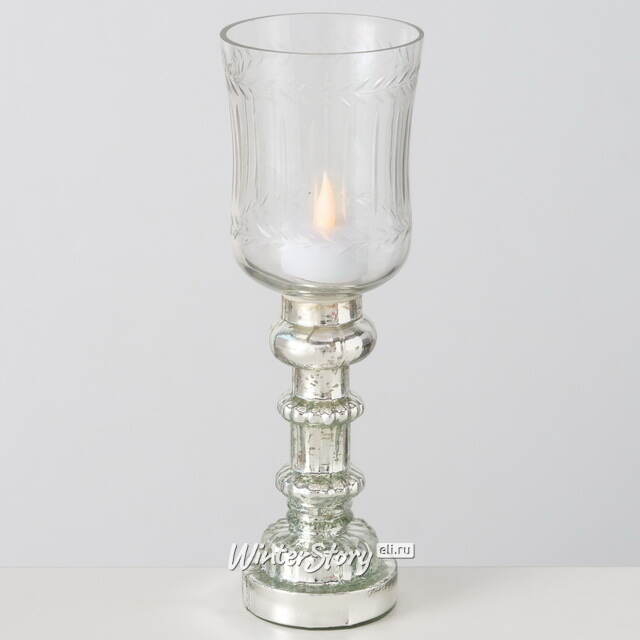 Стеклянный подсвечник-бокал Ирвинг 26 см Boltze (Больтце)