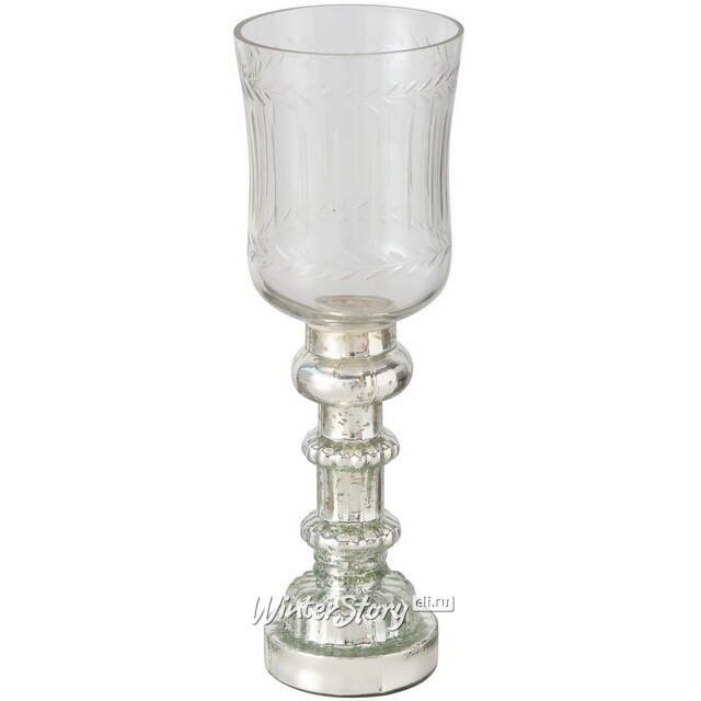 Стеклянный подсвечник-бокал Ирвинг 26 см Boltze (Больтце)