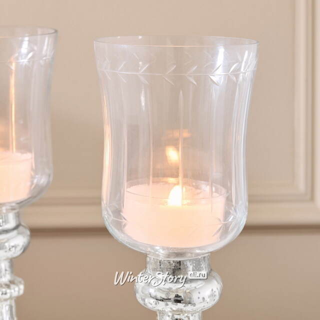 Стеклянный подсвечник-бокал Ирвинг 26 см Boltze (Больтце)